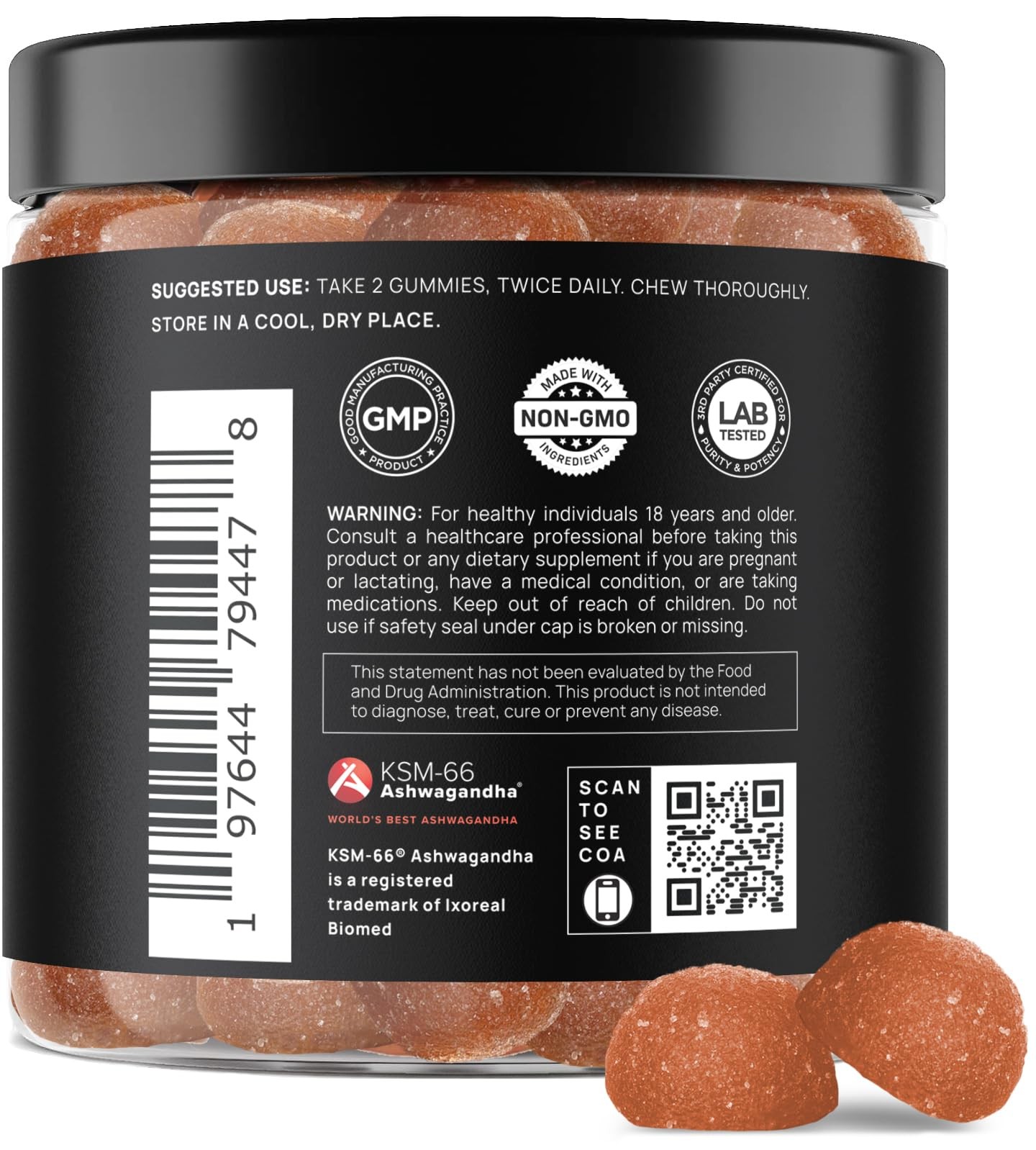 4,050mg Libido Booster for Women 60 Count (Pack of 1), Peach Ring Gummy