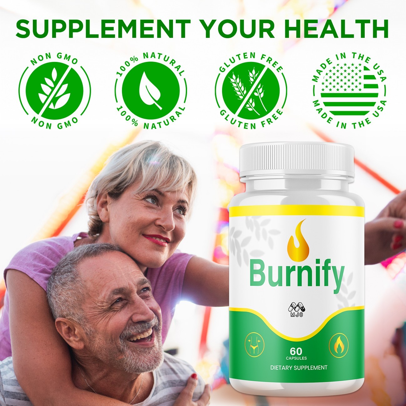 (5 Pack) Burnify Pill Advanced Energy & Fitness Formula Vitamins 300 Capsules
