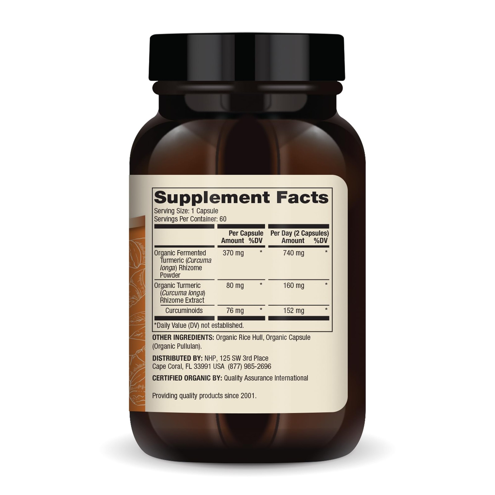 Dr. Mercola Organic Fermented Turmeric – 370 mg 60 Count (Pack of 1)