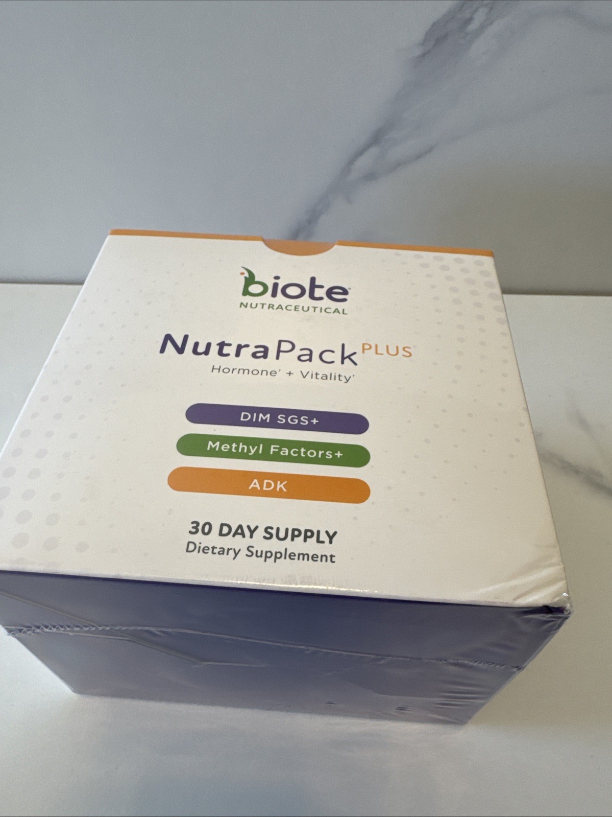 Biote Nutraceutical Nutra Pack Plus 30 Day Supply Hormone + Vitality Supplement