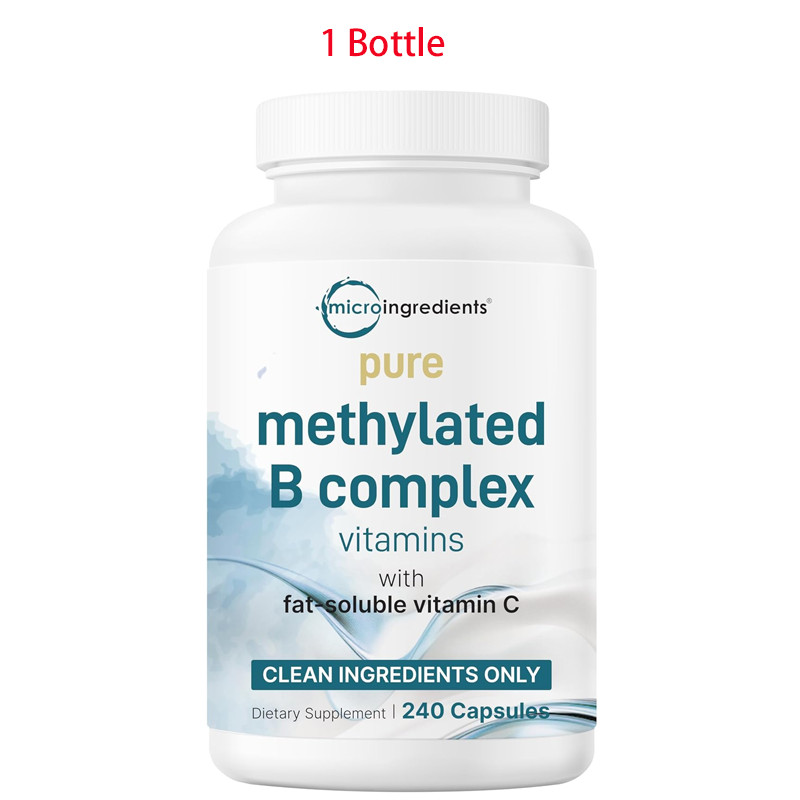 1-3PCS Micro Ingredients Pure Methylated B Complex 11-in-1 Formula 240 Capsules