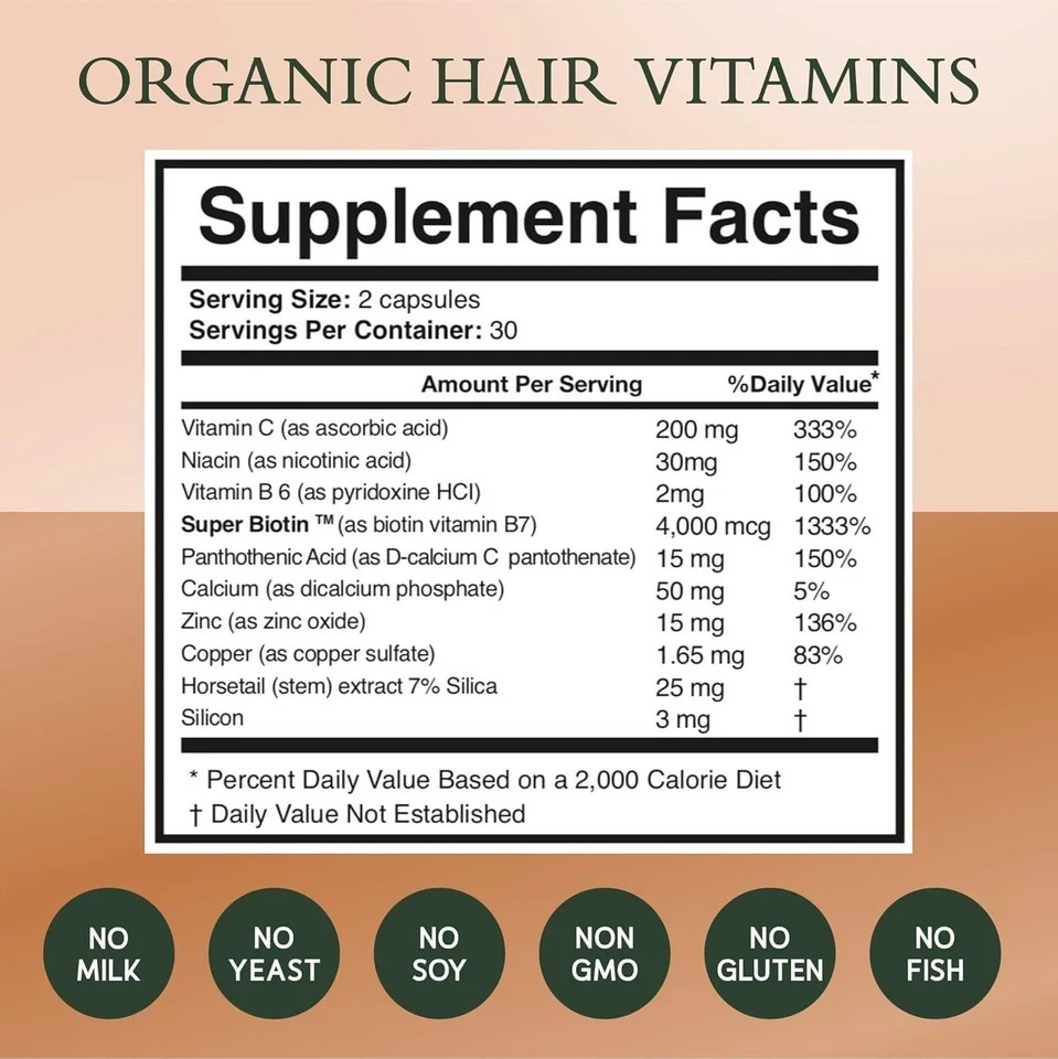 1-Pack NOOR Healthy Hair Formula – NOOR Hair Growth Support Capsules