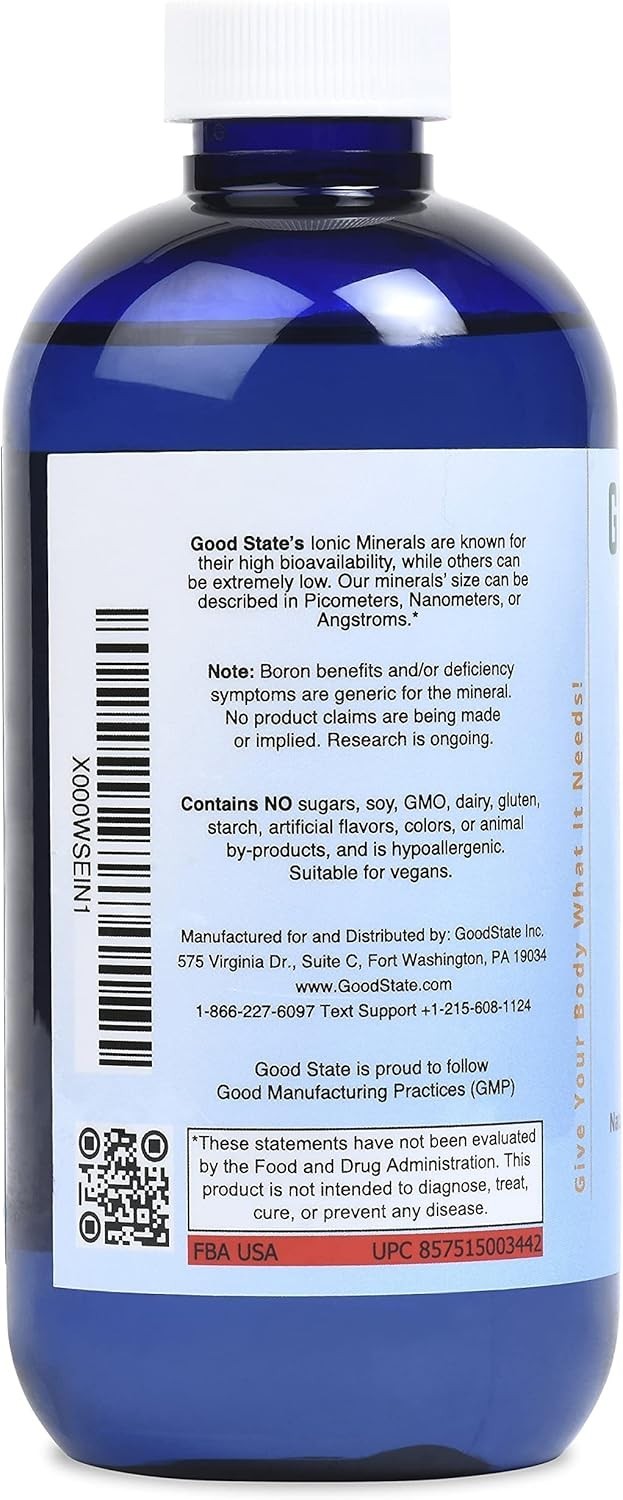 8 Fl Oz Natural Ionic Boron – Liquid Supplement for Enhanced Mineral Absorption