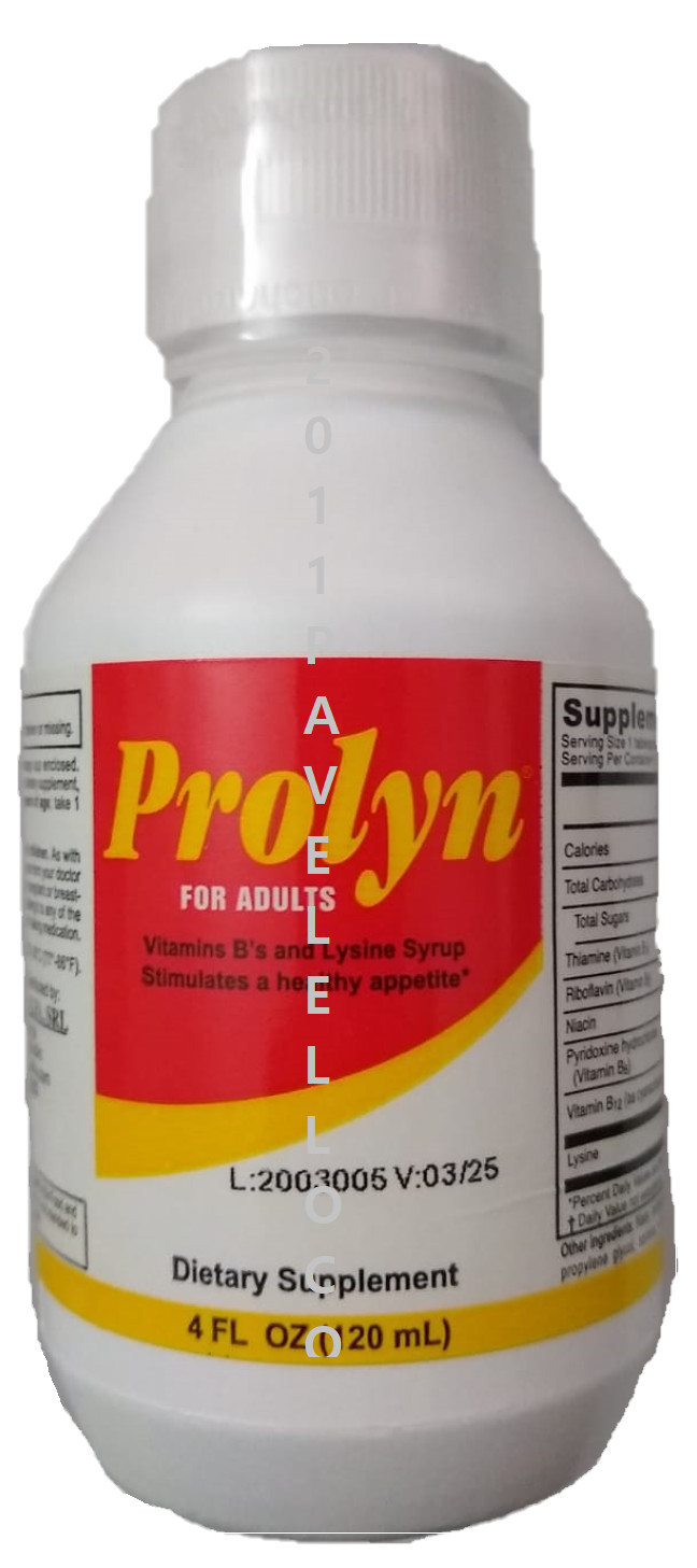 Prolyn Jarabe Adultos * Syrup for Adults 4oz Vitamins B’s for healthy appetite