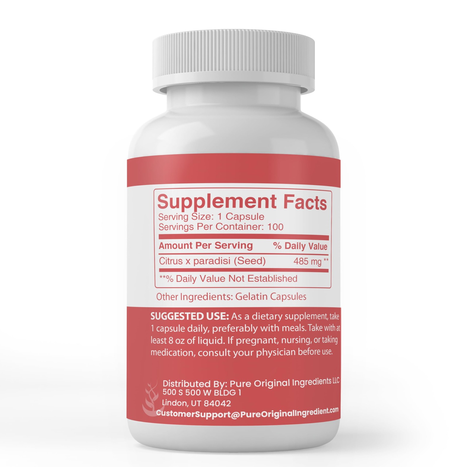 Pure Original Ingredients Grapefruit Seed Extract (100 100 Count (Pack of 1)