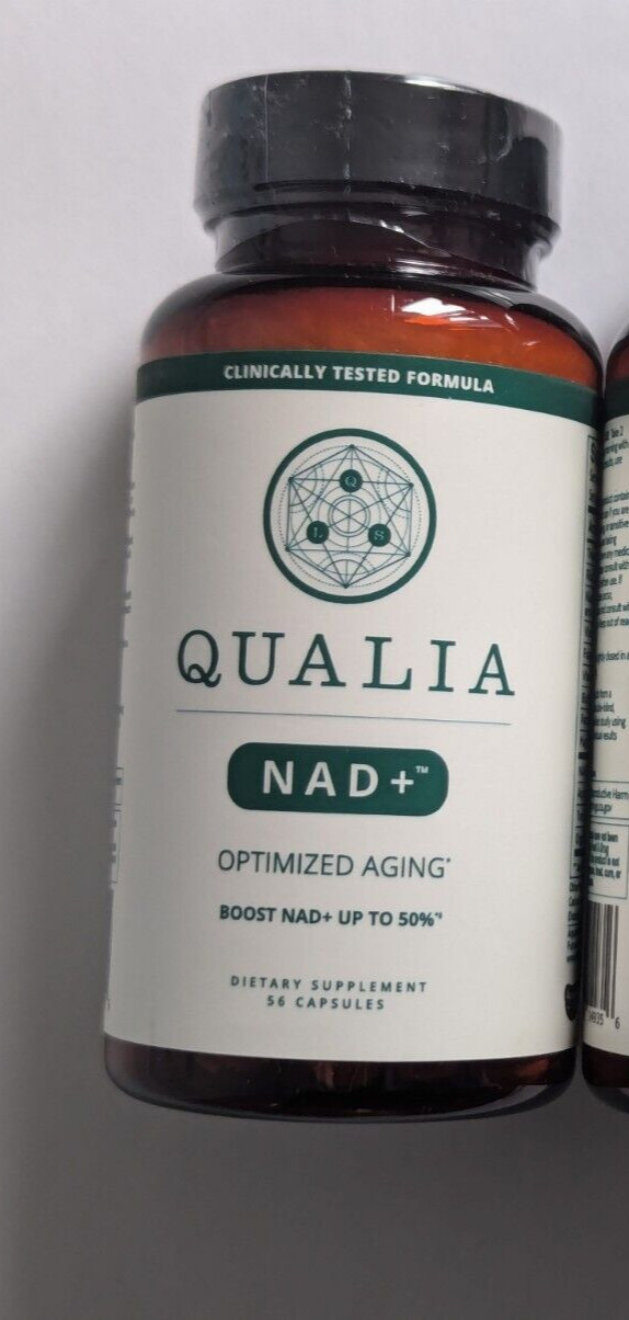 Qualia NAD+ Nicotinamide Riboside Optimized Aging – 56ct- New – USA Seller