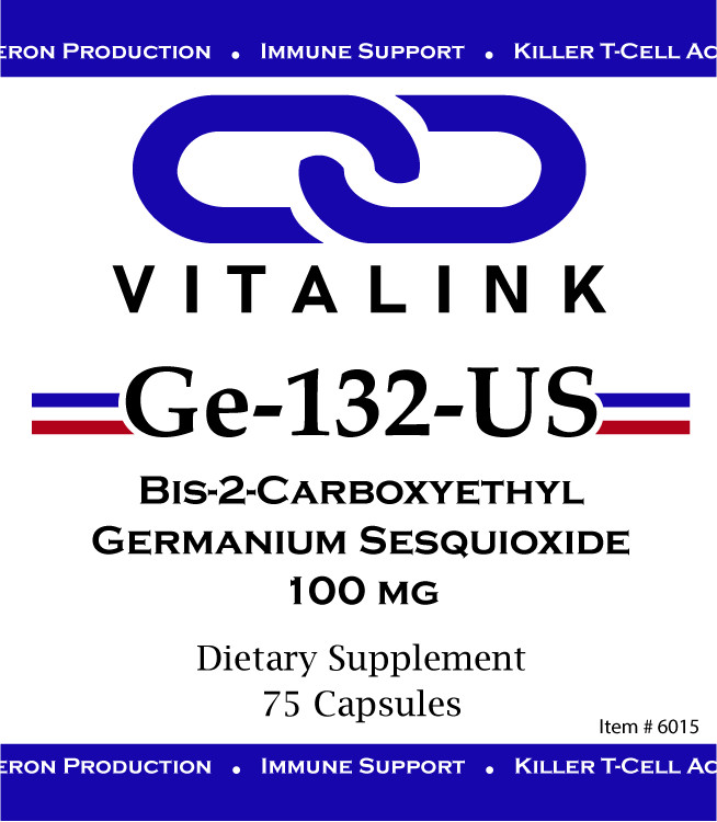 VitaLink US Source Organic Germanium 100 mg X 75 capsules – Immune Support