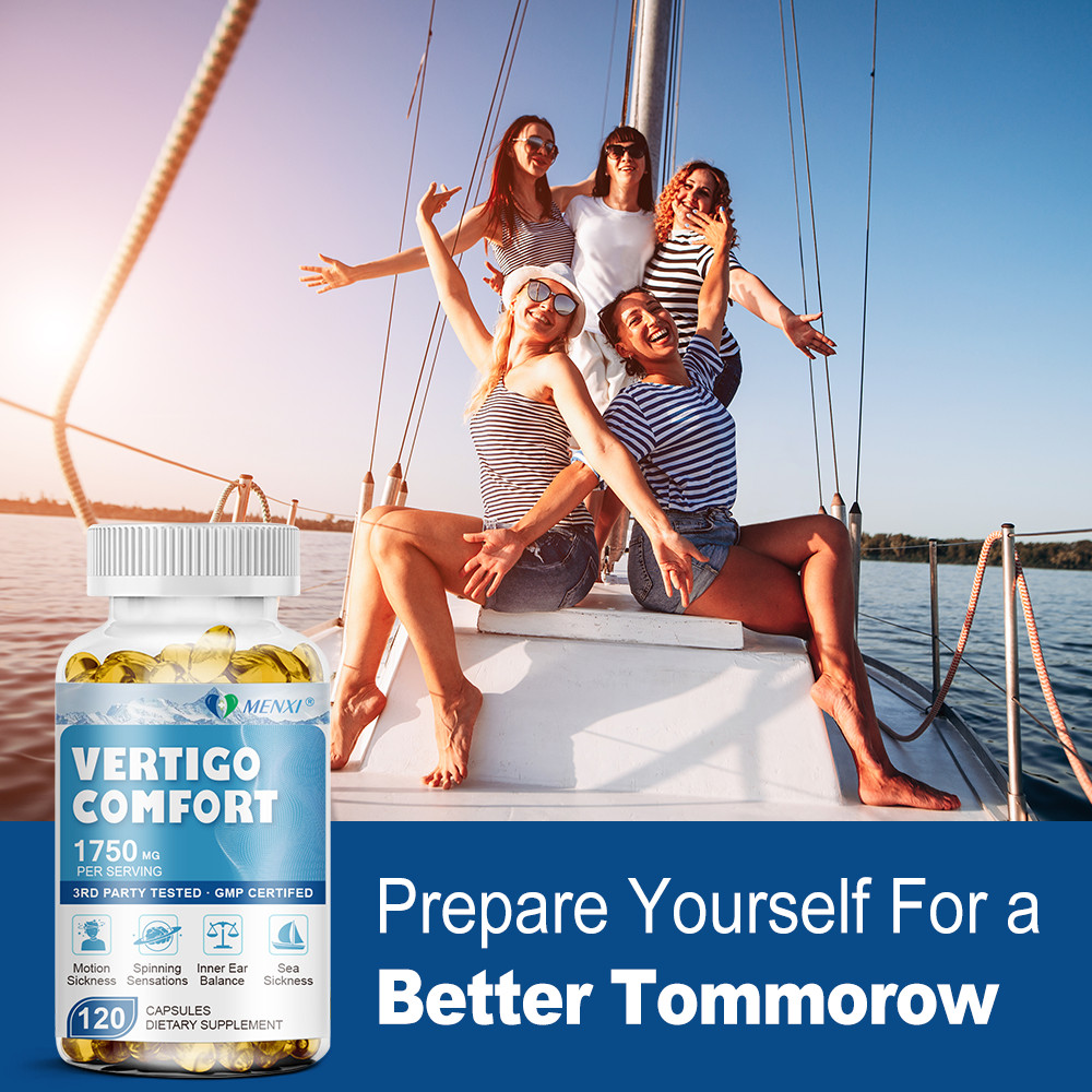 1750mg Vertigo Comfort 120 Capsules – Dizziness Relief Supplements, Body Balance