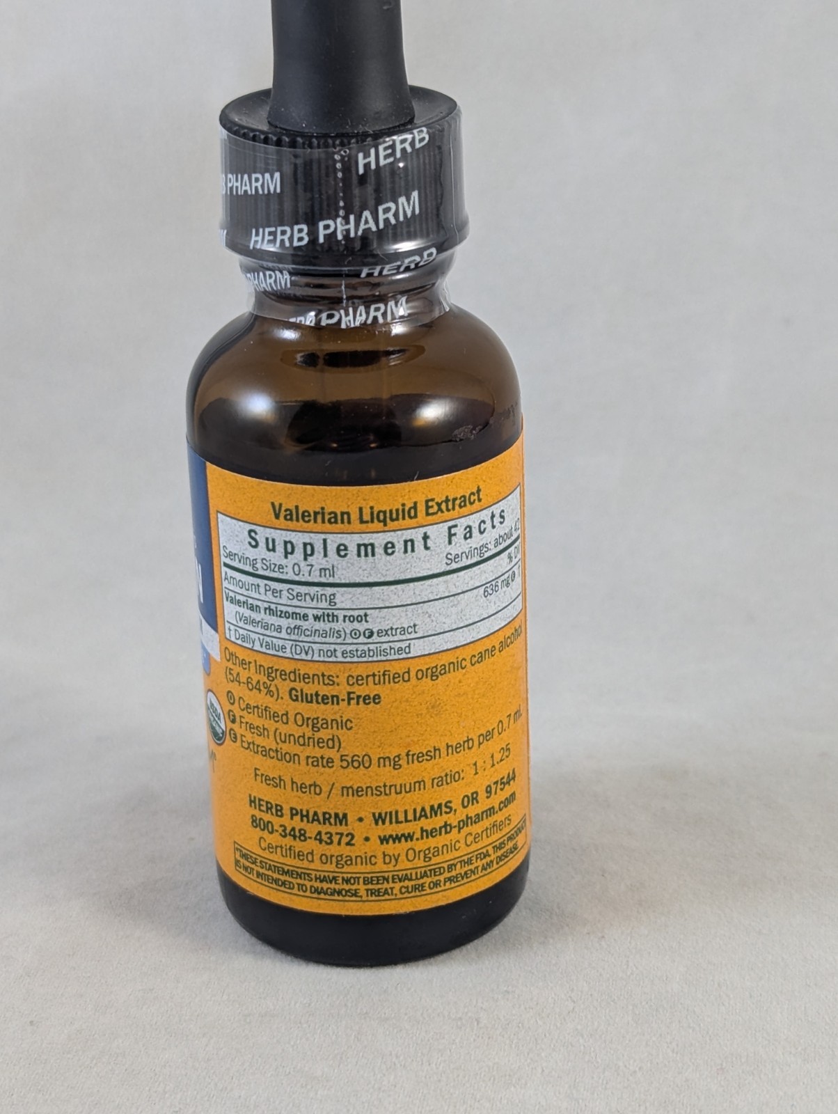Herb Pharm Valerian Extract 1 oz Liquid Exp 09/2029