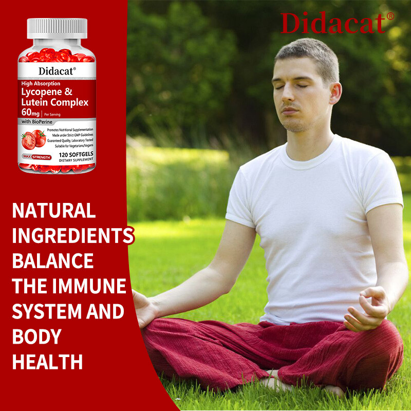 Lycopene & Lutein Complex 60mg per serving 30/60/120 Softgels (Non-GMO)