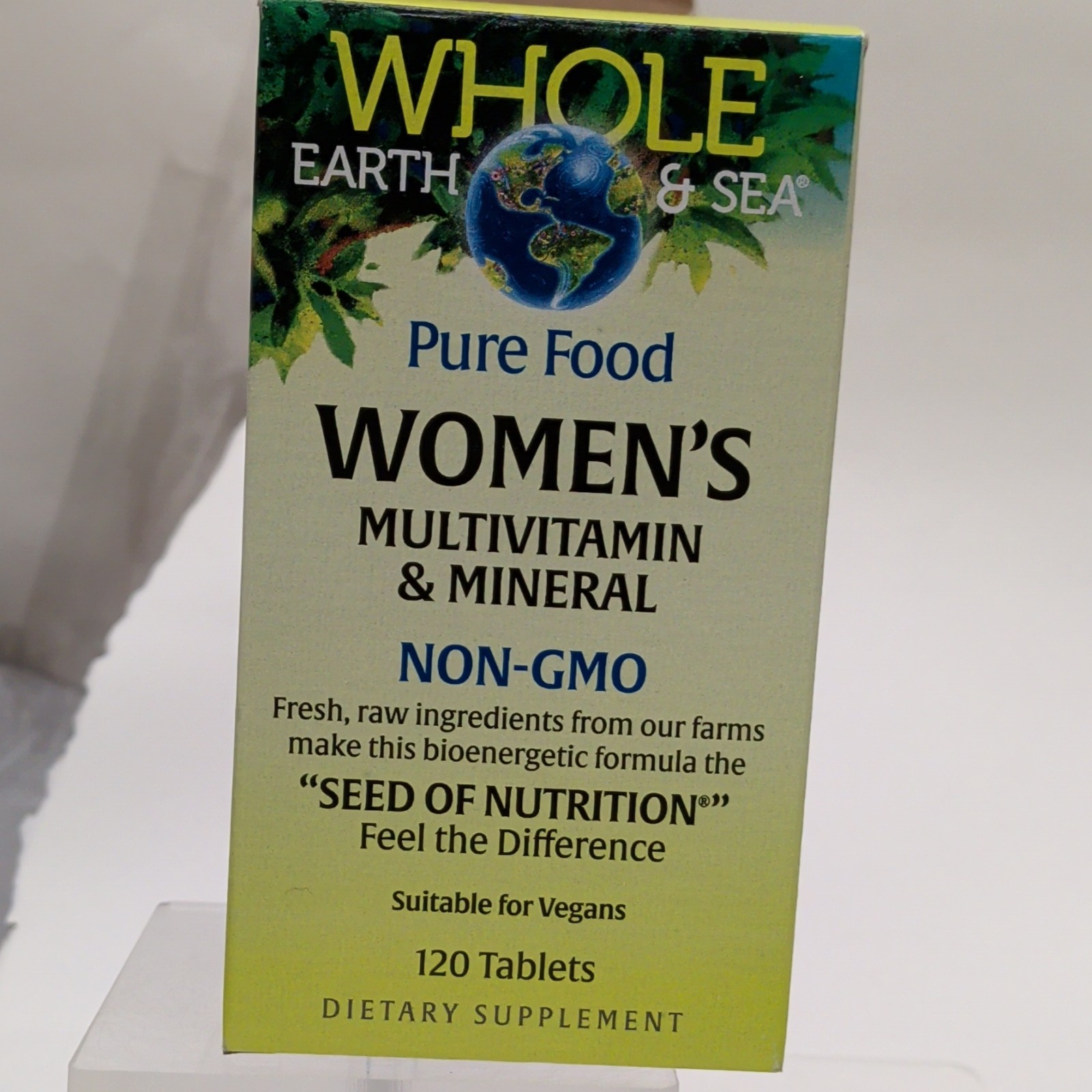 Whole Earth & Sea Women’s Multivitamin 120 Tablets Non-GMO Vegan Exp 02/2028