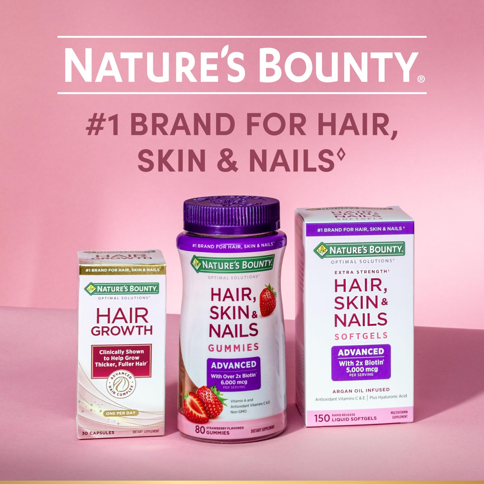 Nature’s Bounty Optimal Solutions Women’s 80 Count (Pack of 1), Pink