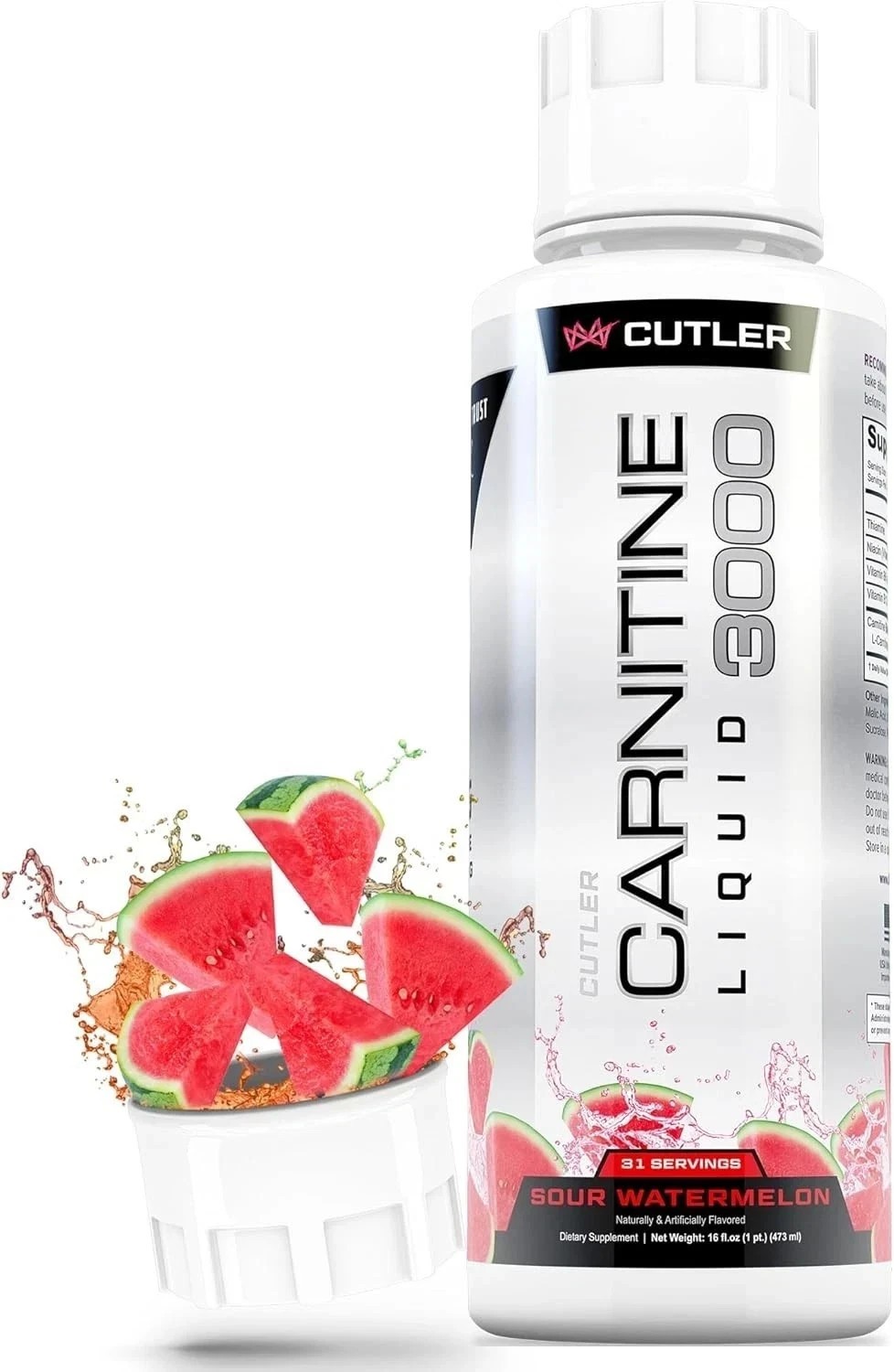 3pcs-Cutler Nutrition Liquid Carnitine 3000mg Energy and Metabolism