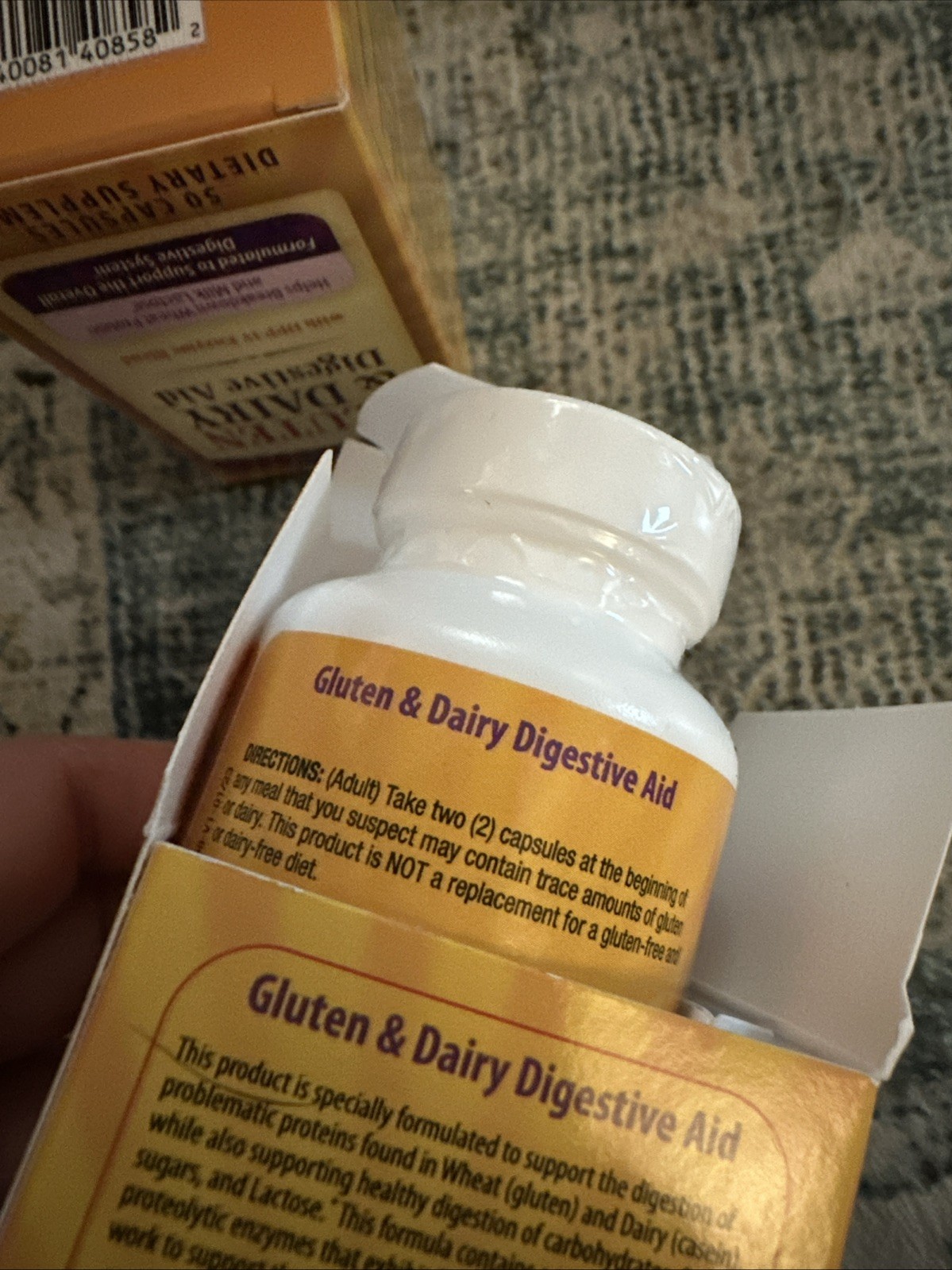 2 PACK- Natures Secret GLUTEN & DAIRY Digestive Aid DPP-IV Enzyme 50 capsules