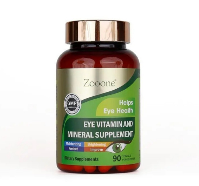 ZOOONE Eye Vitamin and Mineral Supplement 2 Boxes Total 180 Tablets Vision