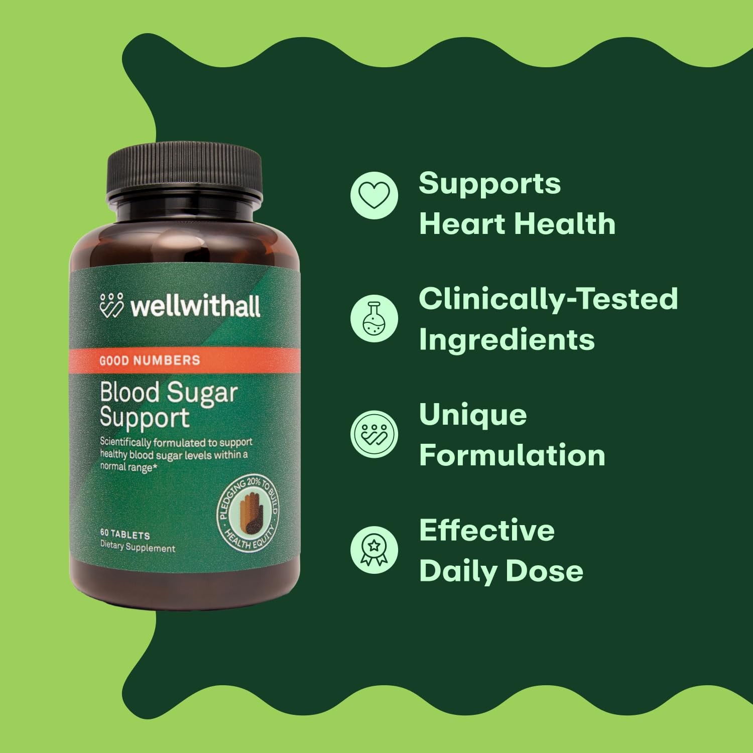 Glucose Metabolism & Wellness 60 Count (Pack of 1) Black Metabolic Health