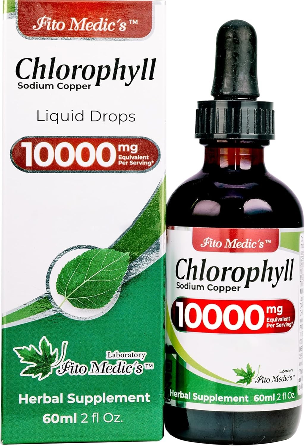 Lab 2 oz Liquid Chlorophyll Drops – Daily Antioxidant Supplement for Wellness