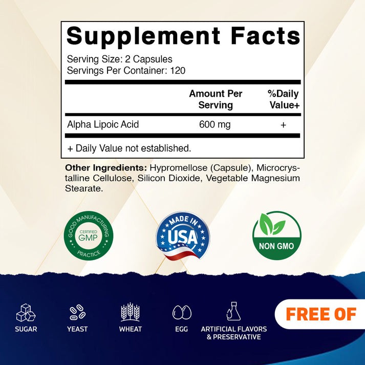 L-Glutathione 500mg 50 Caps Reduced No Gluten/Non GMO