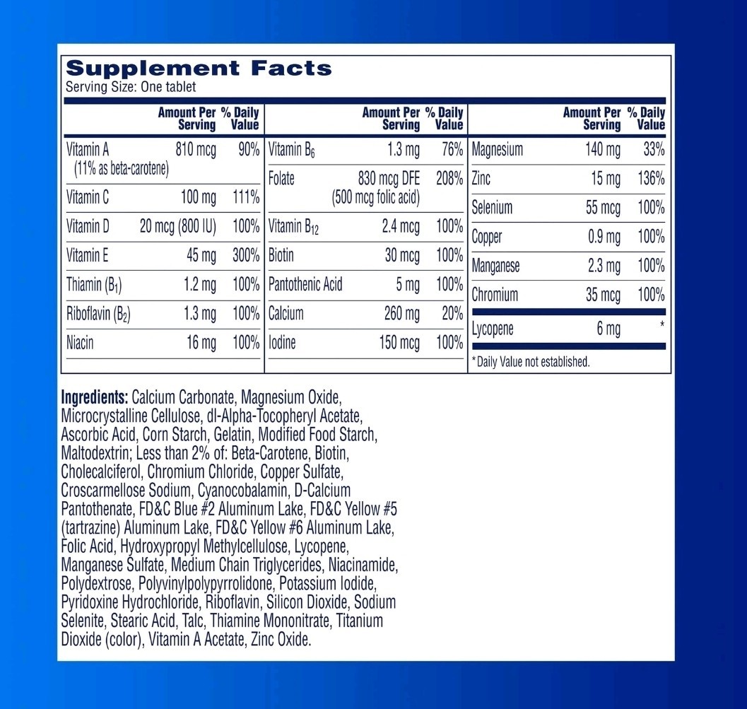 One A Day Men’s Pre-Conception Health Multivitamin Support Healthy Sperm, 30 Ct