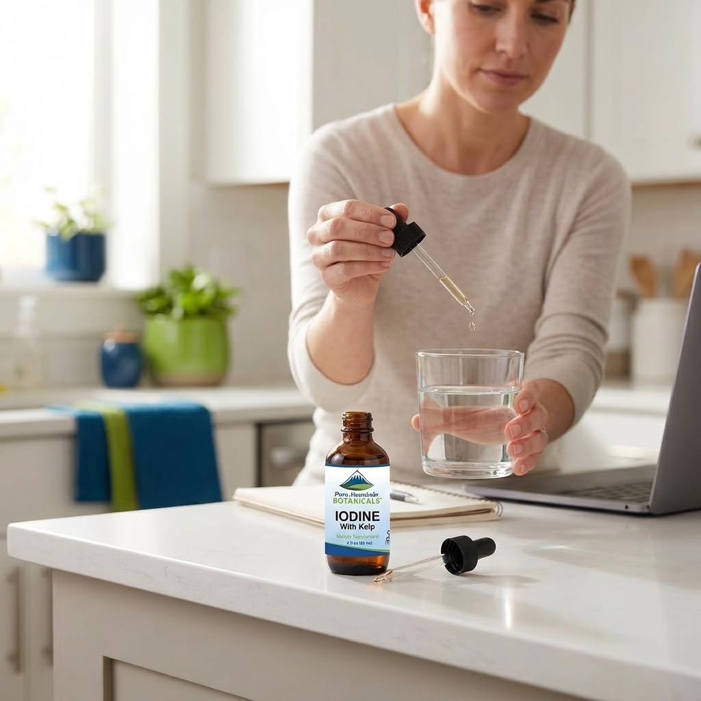 Liquid Iodine Drops 150 mcg – Iodine Supplement with Organic Kelp – 1300 Serving