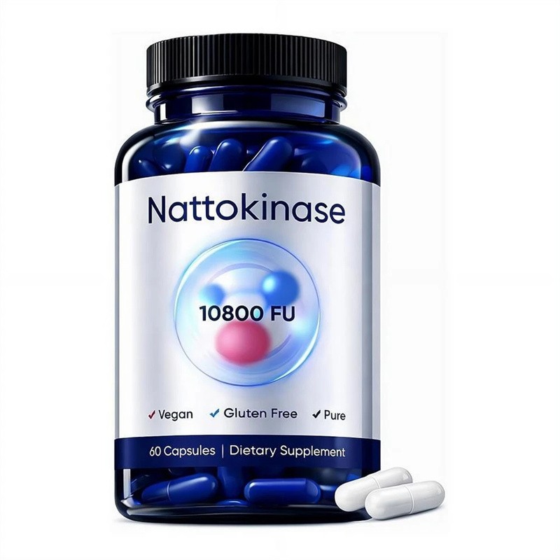 3PCS Nattokinase Supplement – 10800 FU 60 Capsules Per Serving Heart Circulation