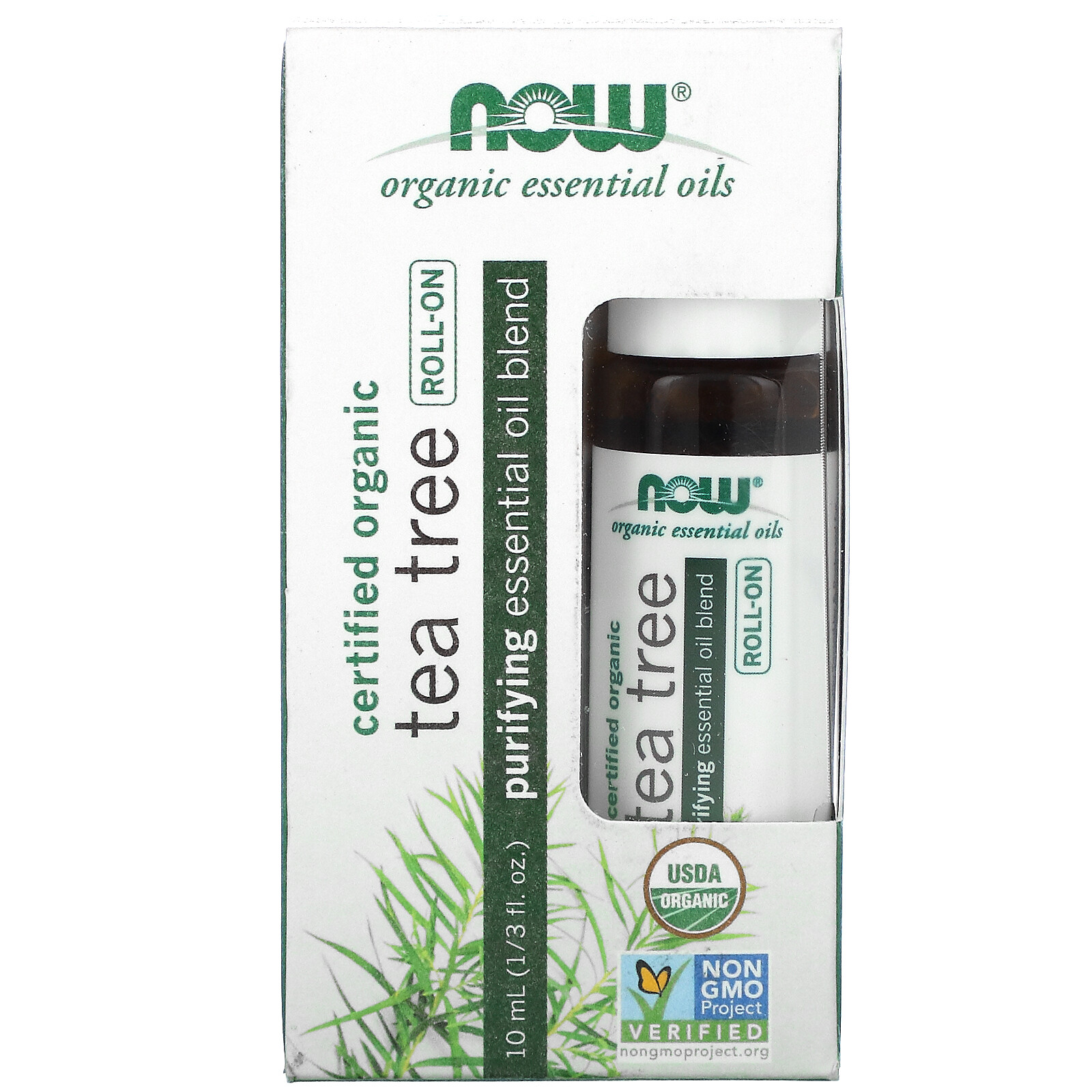 Certified Organic Tea Tree Roll-On, 1/3 fl oz (10 ml)