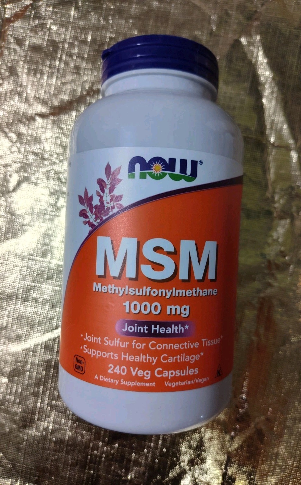 NOW MSM 1000 mg 240 Veg Capsules BB 01/07/2029 For Joint Health $29.99 MSRP NEW