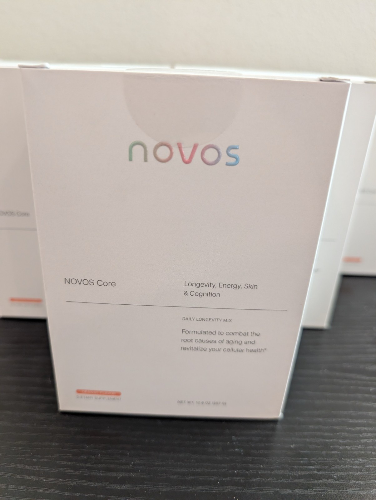 NOVOS Core (12 Boxes/1 Year Supply, Orange Flavor, 30 Sachets Per Box)