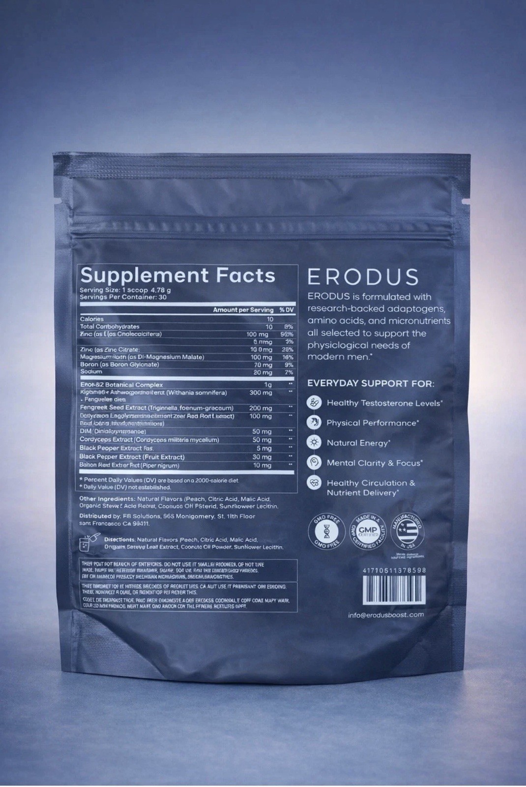 ERODUS Formula for Men – Boost Testo Levels + Energy/Stamina 1 BAG 🔥AUTHENTIC🔥