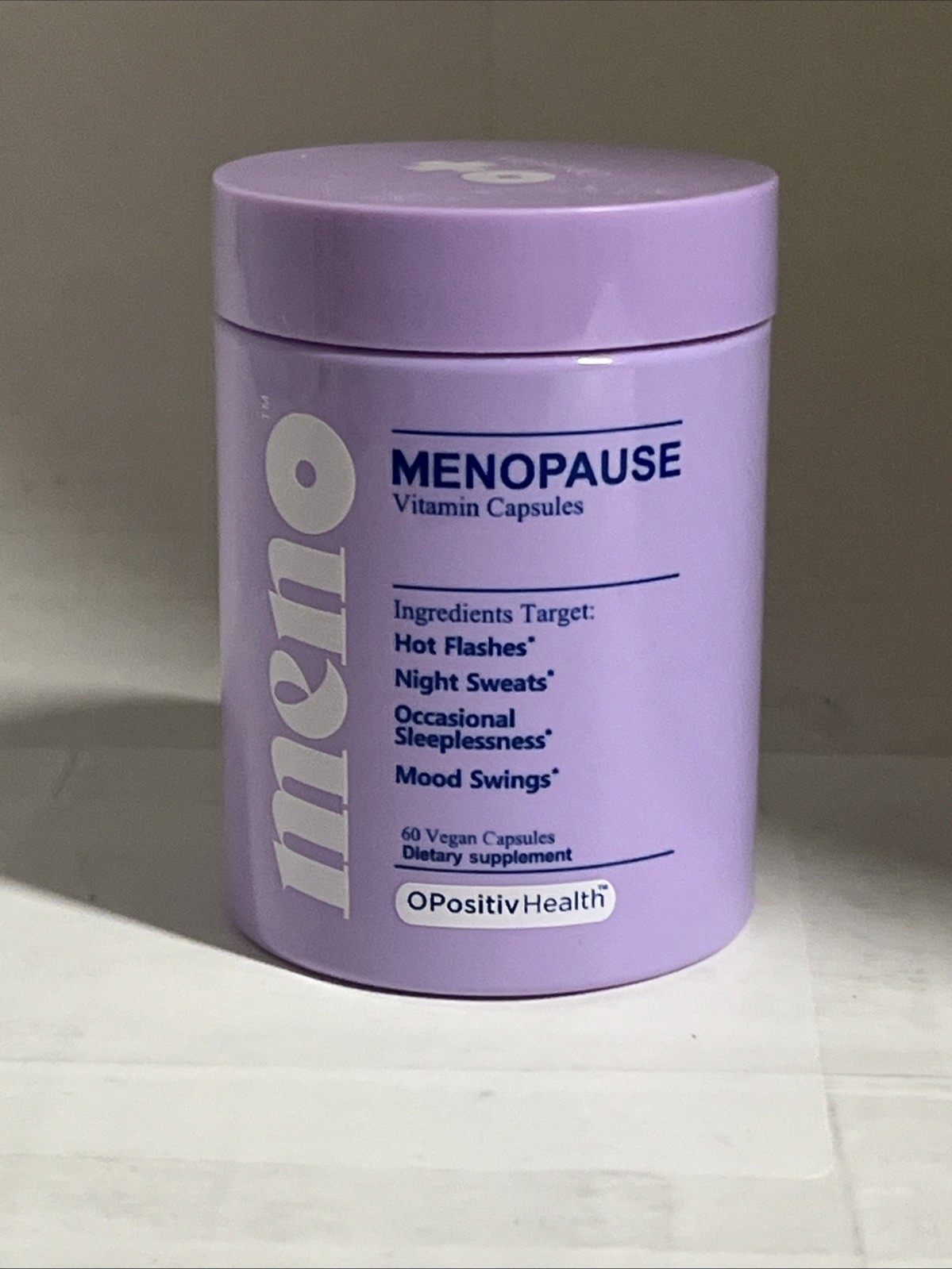 O Positiv MENO Vitamins for Menopause 60 VegCaps Exp 04/27