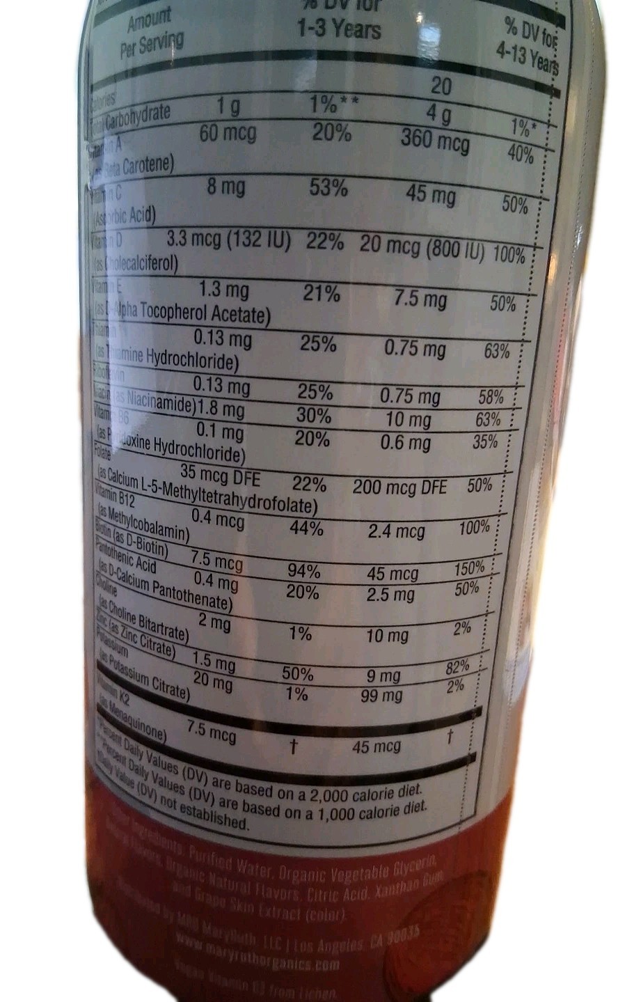 Mary Ruth’s Kids Morning Multivitamin, Apple Berry Blast, 15.22 fl oz Exp 12/26