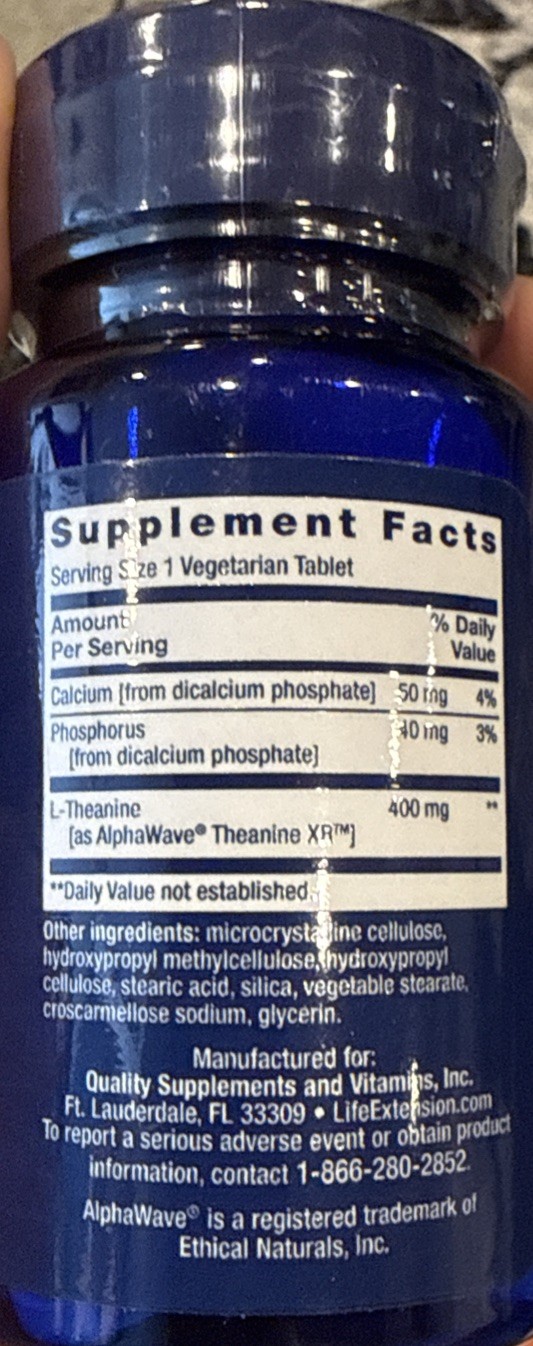 Theanine XR Stress Relief exp 2028