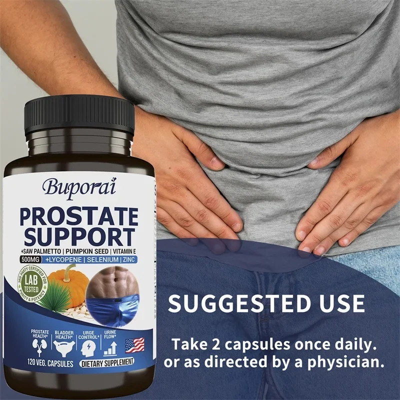 Prostate Support 120pcs, Prevents Hair Loss, Helps with Urinary Tract Health
