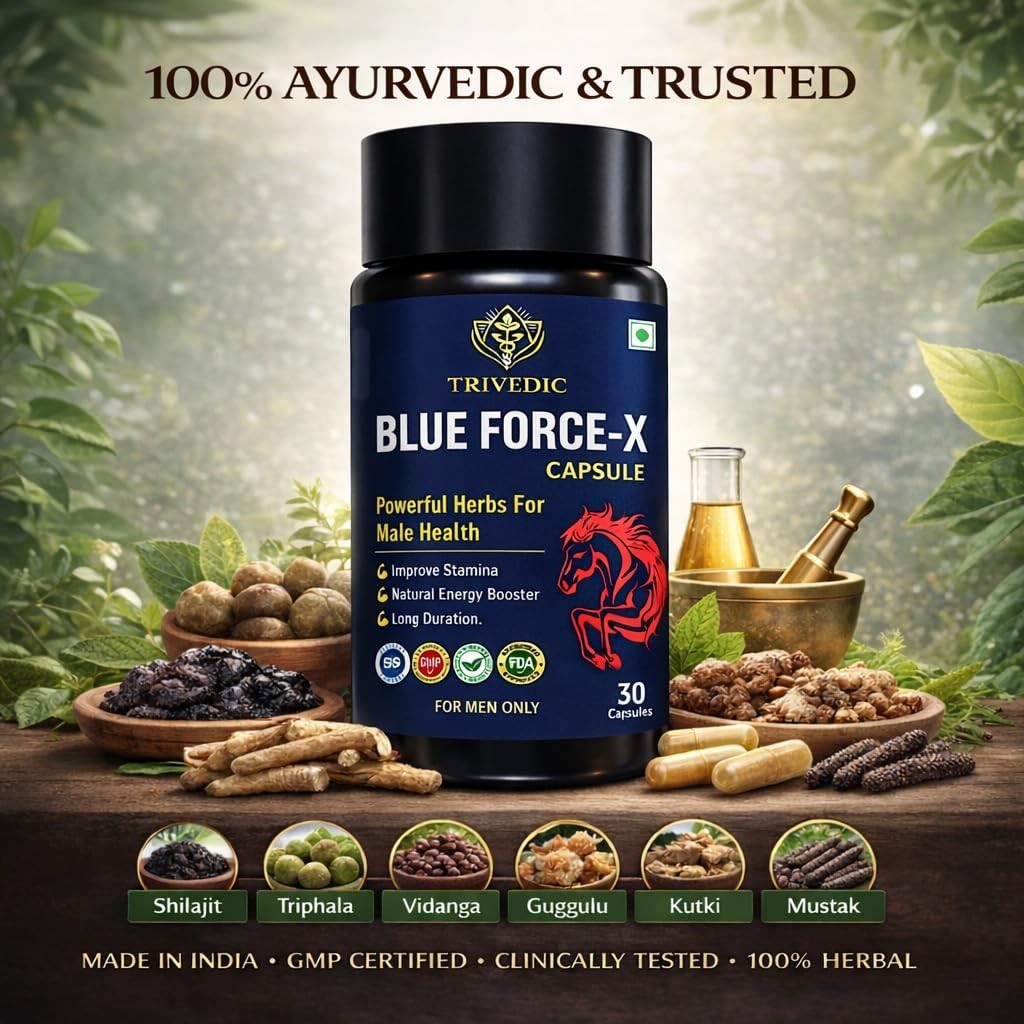 Blue Force-X Natural Men’s Health Supplement Energy Wellness Formula
