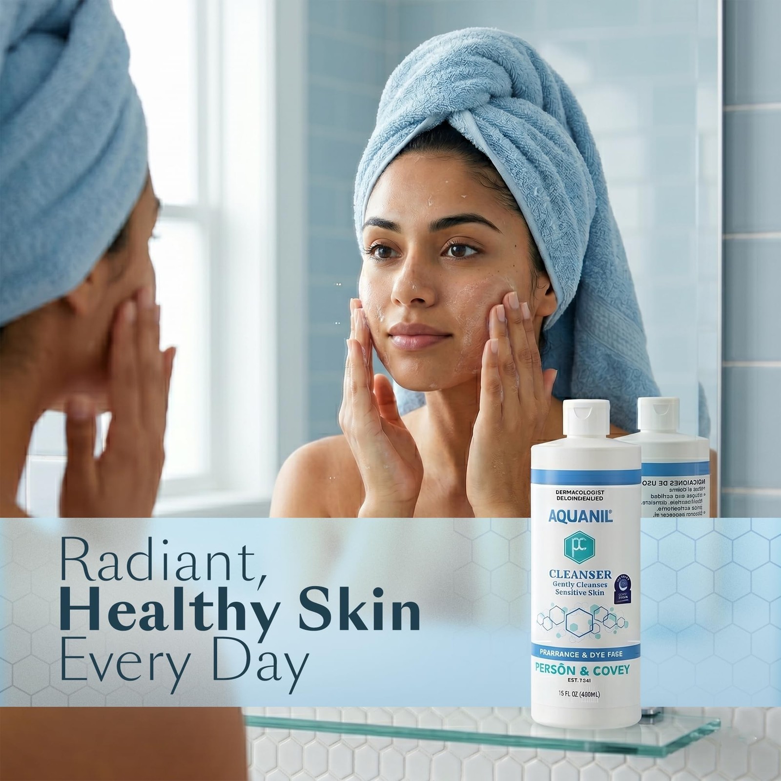 Aquanil Cleanser – 16 Oz Pack of 3, Lipid‑Free Sensitive Skin Care |