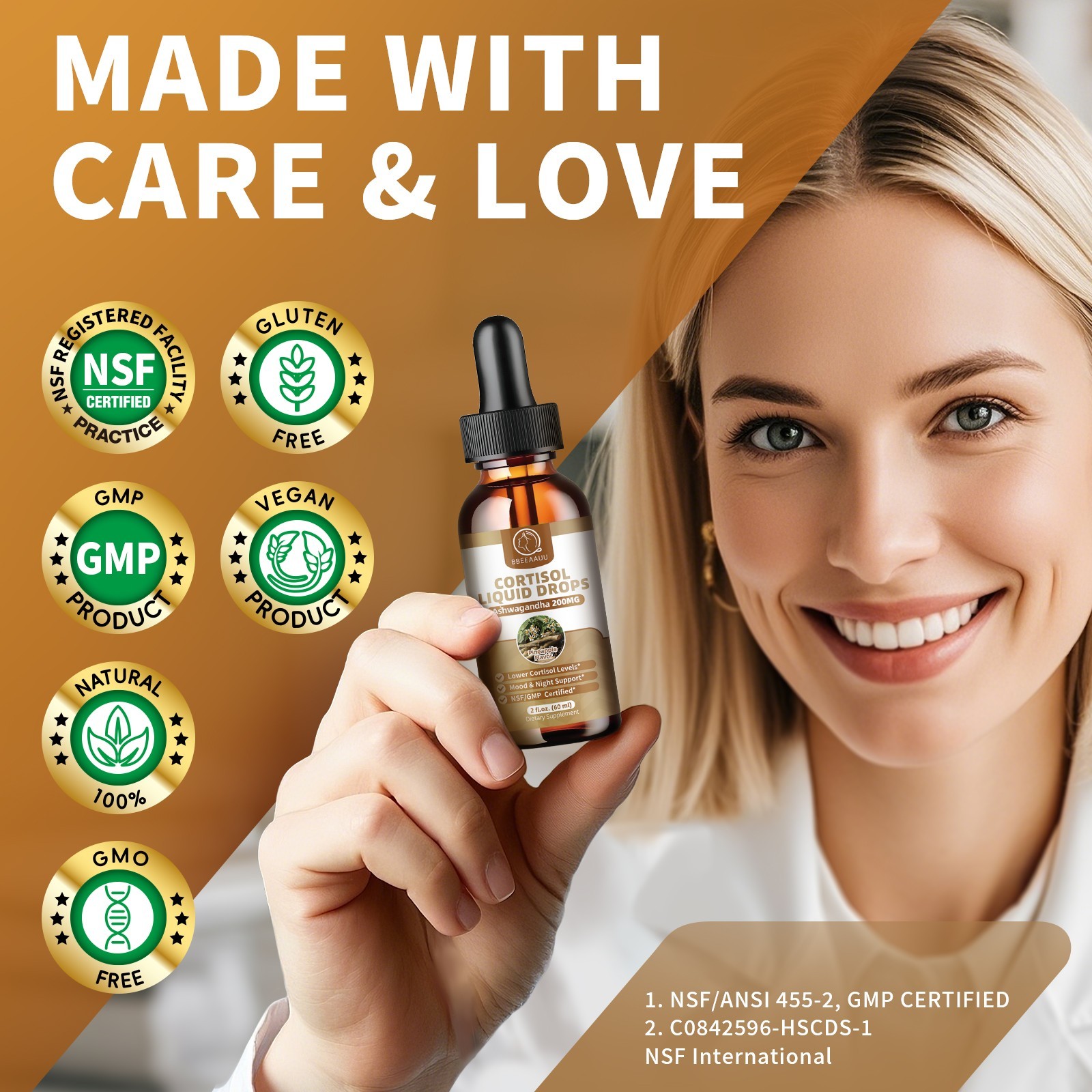 Cortisol Manager Drops w/ Ashwagandha Stress Relief, Sleep & Energy Support