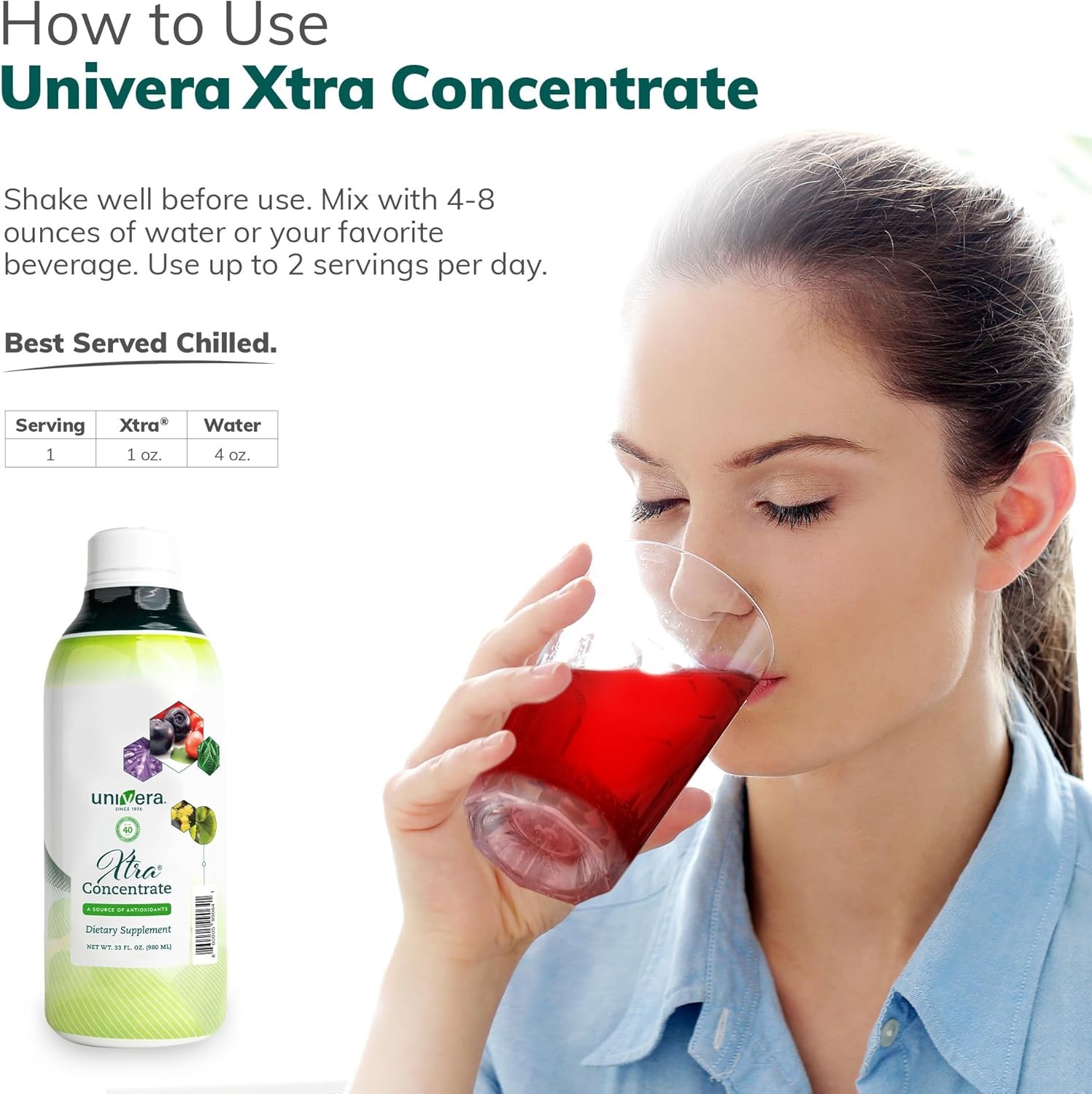 Univera Xtra Concentrate Vital Energy Stress Management Focus and Clarity