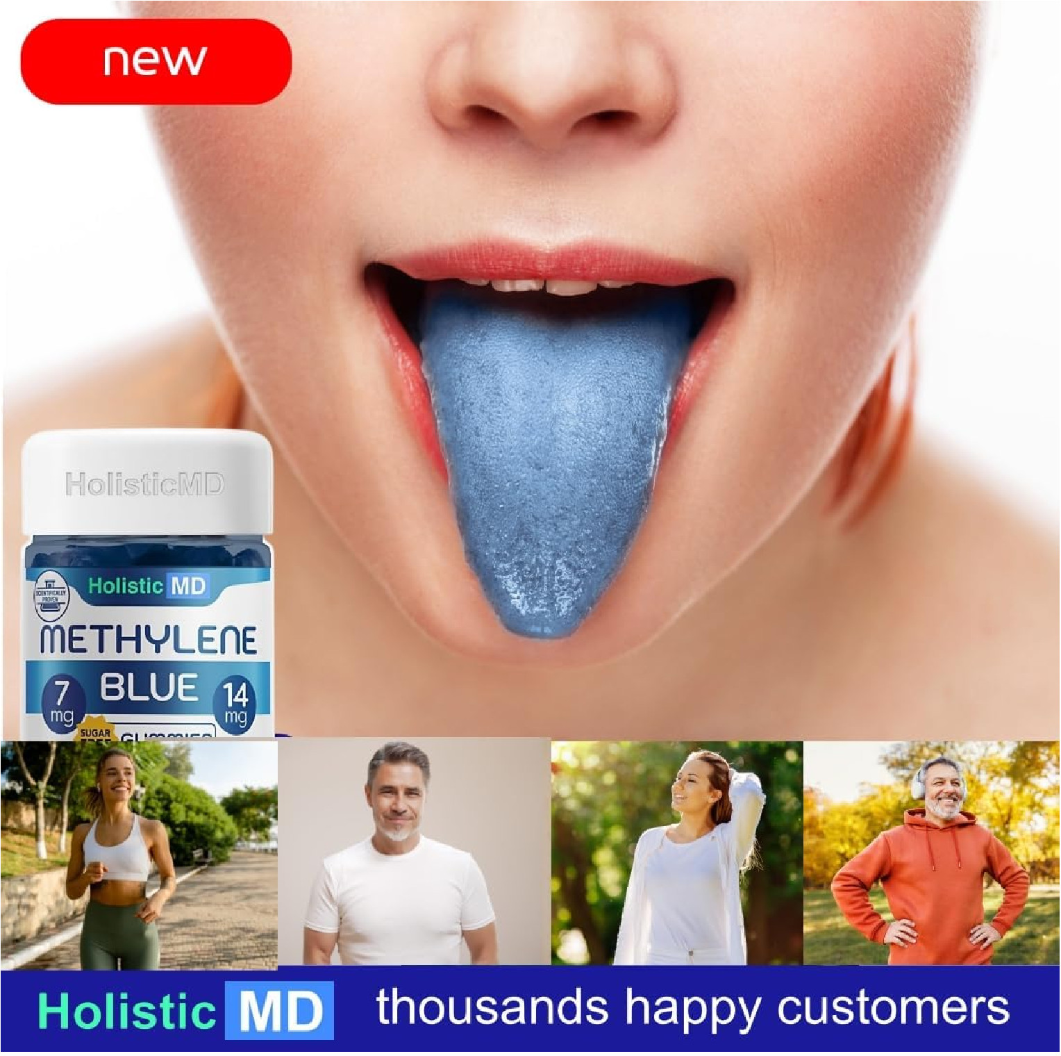 MB for Humans USP Pharma Grade 7mg and 14mg Dose, 60 Gummies
