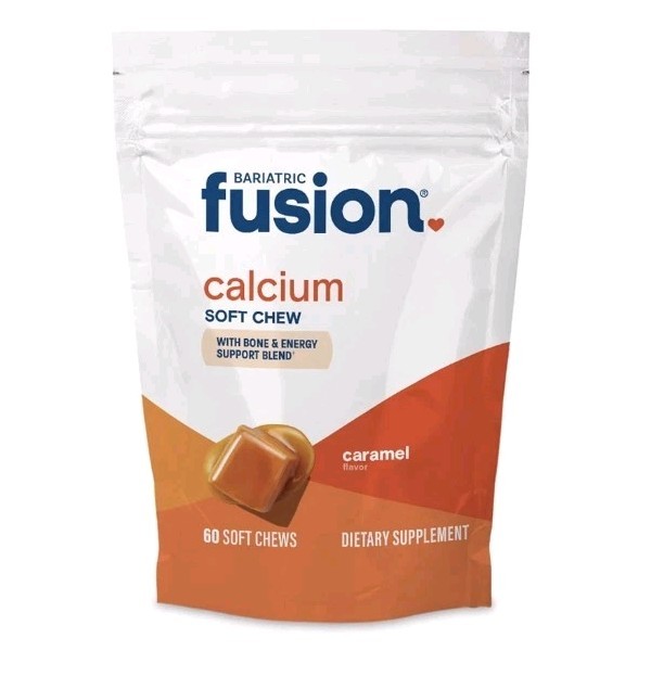 2 Packs Bariatric Fusion Calcium Soft Chew Caramel 60 ct Pack Expire March 2027