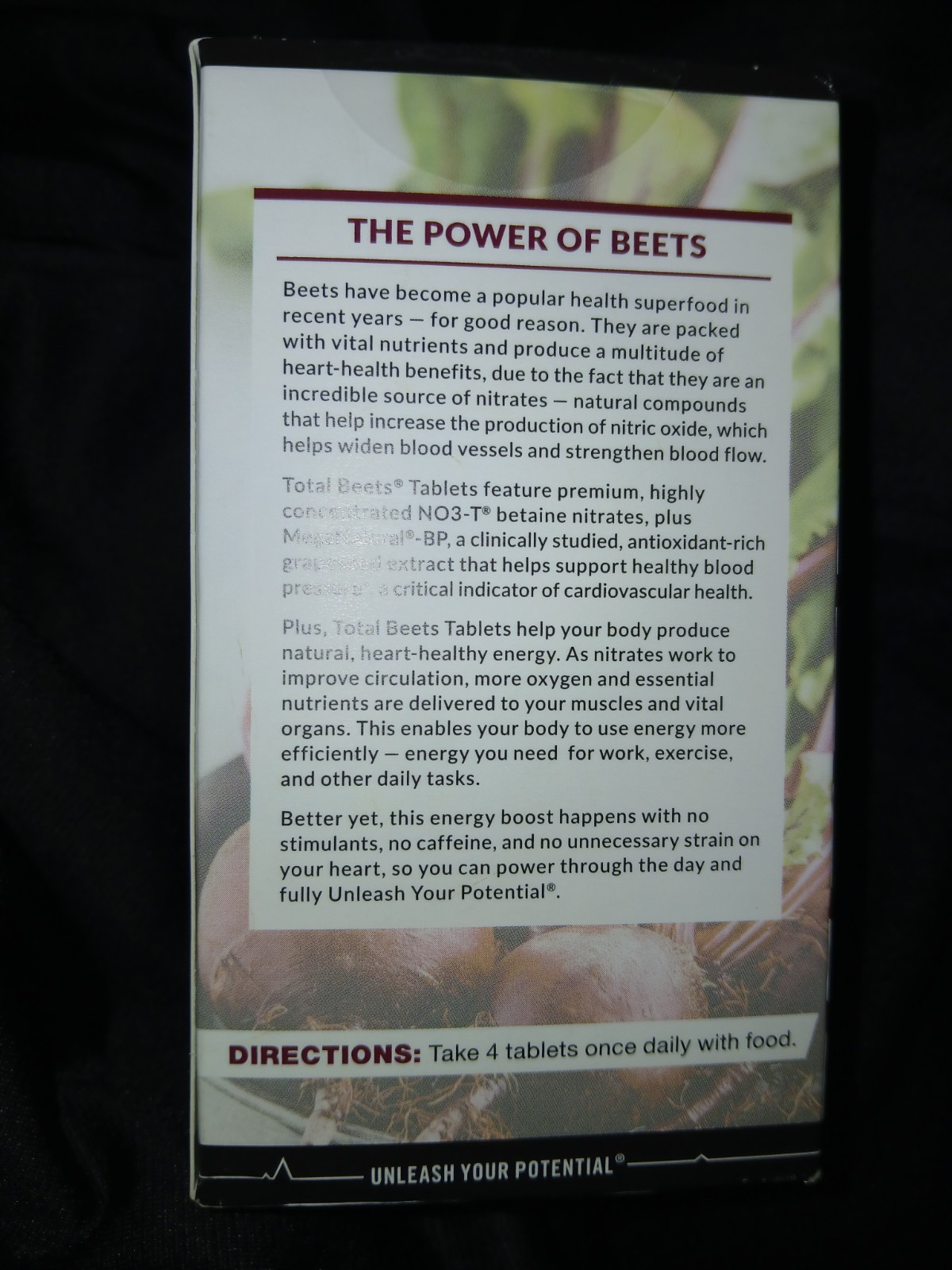 Force Factor Total Beets Blood Pressure Supplement 120 Tabs Exp:1/28 New