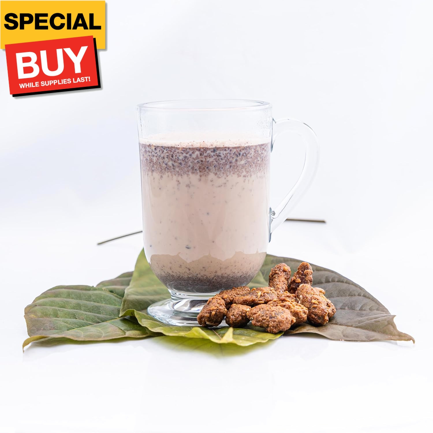 100% Costa Rican organic caramelized cacao beans, Whole food, Gluten and lactose