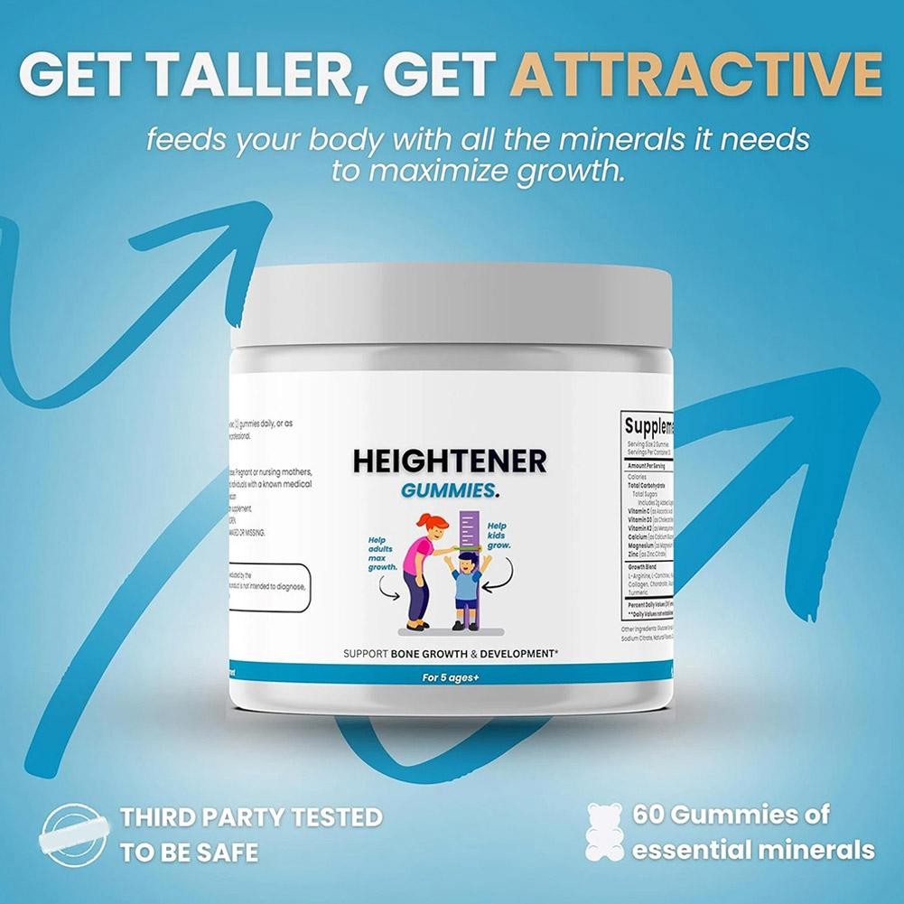 Fresh Heightener Gummies – 60caps Natural Height Growth For Kids,Teens HO T