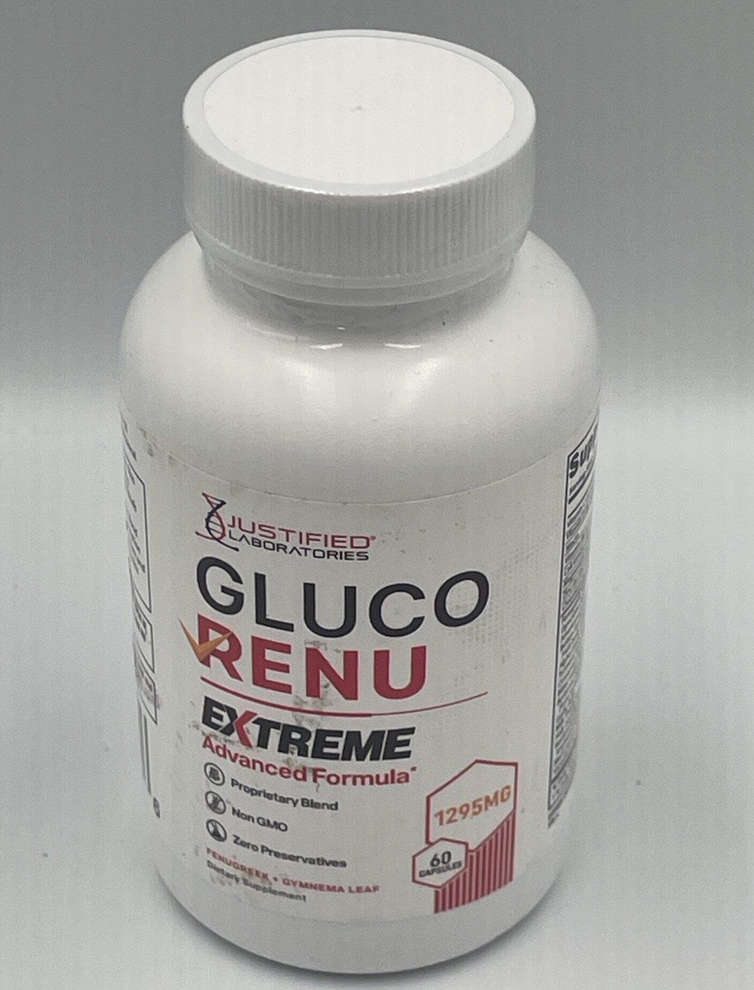 Justified Laboratories Gluco Renu Extreme 60 capsules **NEW SEALED** Exp 7/2027