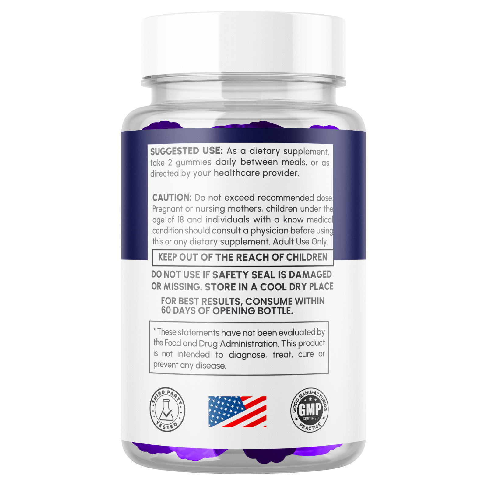 (1 Pack) Insta Surge XL Male Gummys Advanced Supplement InstaSurgeXL 60 Gummies