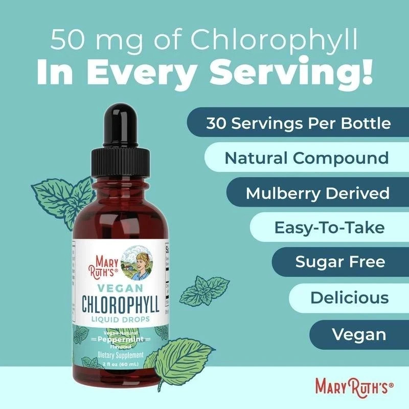 MaryRuth’ s Chlorophyll Liquid Drops | | Vegan | Certified Project Label Clean |