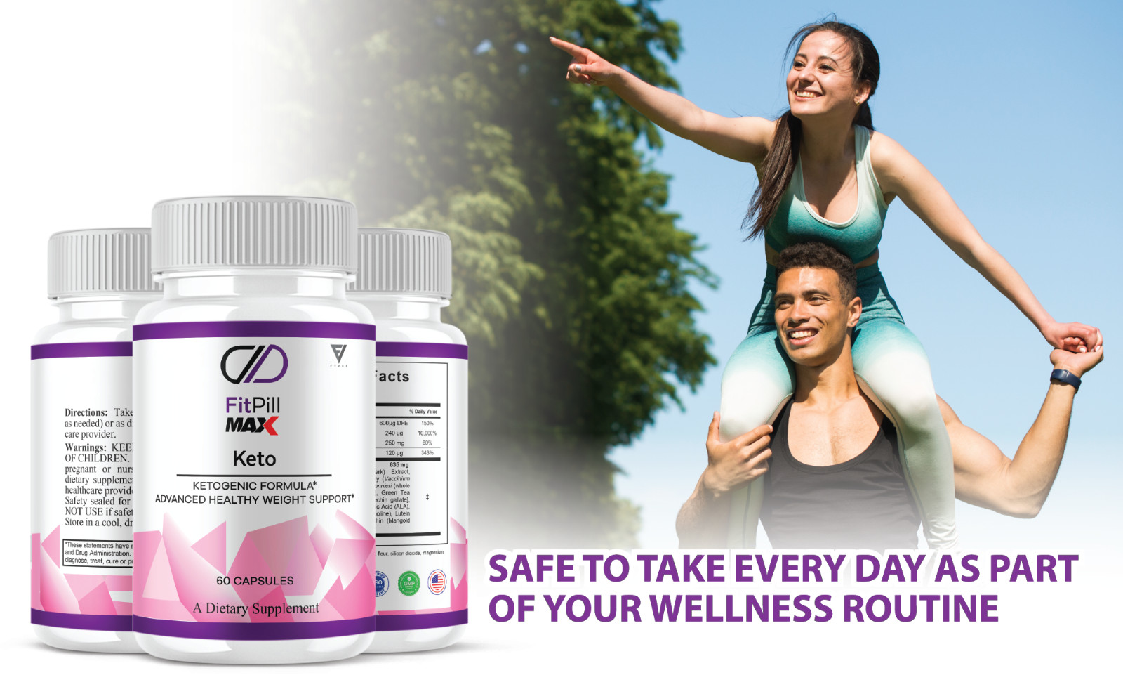 (3 Pack) Fitpill Max Keto Supplement, Fitpill Weight Management (180 Capsules)