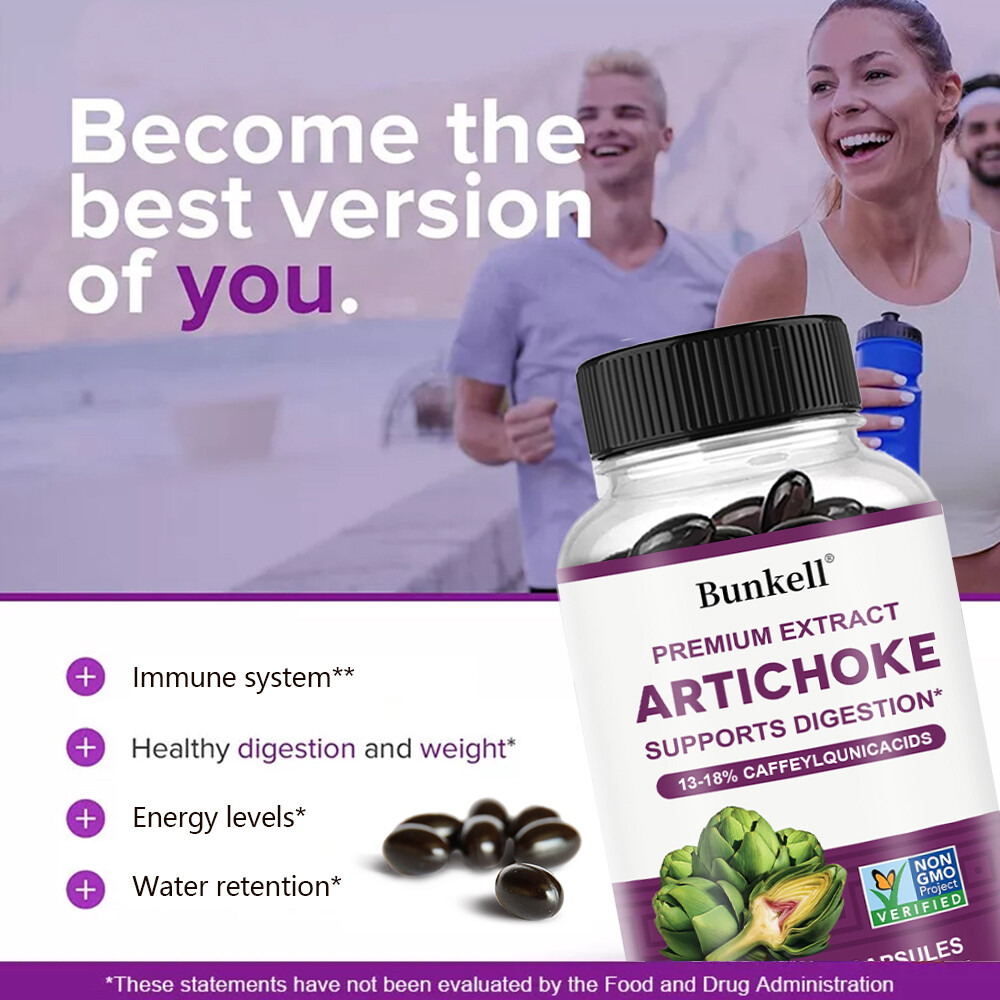 Artichoke Extract 600mg | 30/60/120caps|Non-Gmo & Gluten Free Supports Digestion