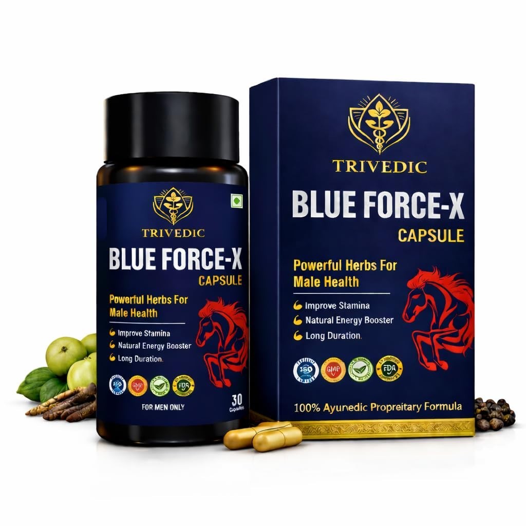 Blue Force-X Natural Men’s Health Supplement Energy Wellness Formula