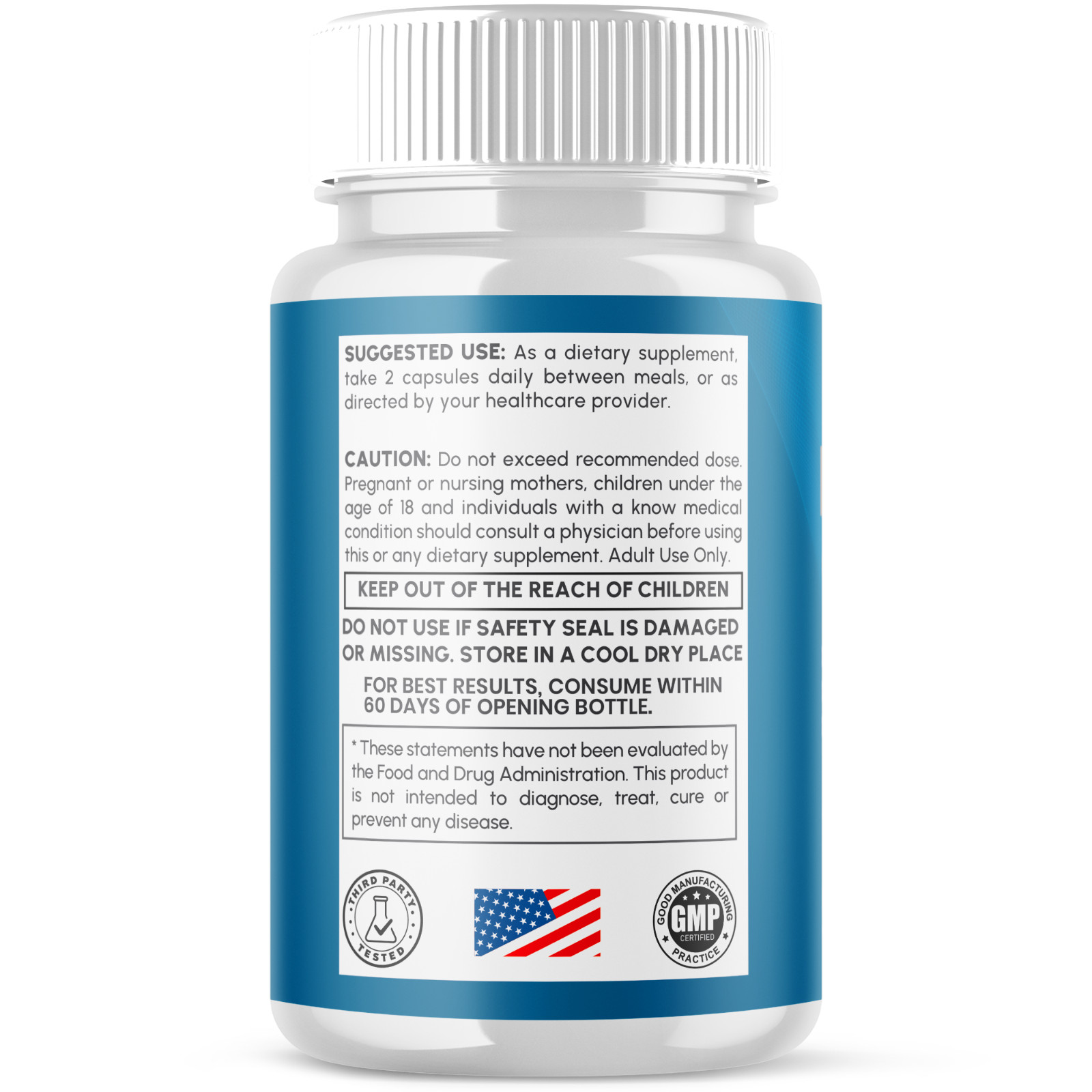 (5 Pack) Nerve Ease Nootropic Nerve Support Max Supplement NerveEase 300 Capsule