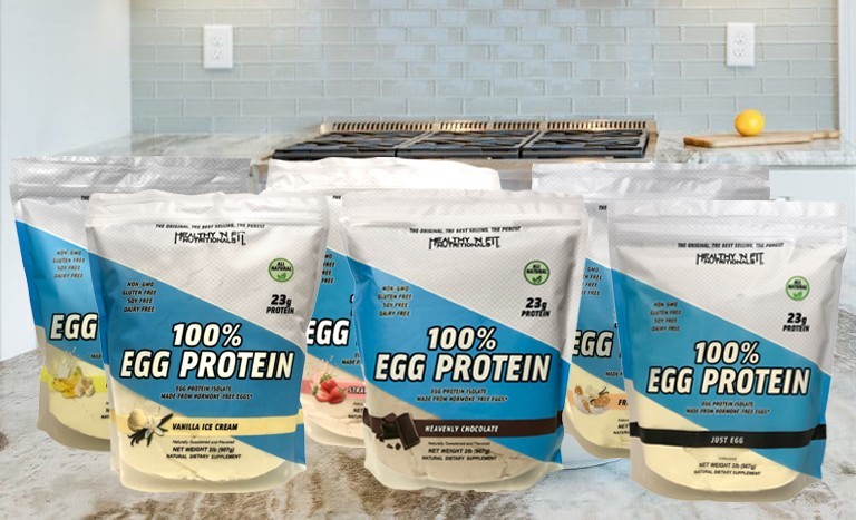 HEALTHY N FIT – 100% Egg Protein 2lb, Banana Blast, Paleo, Naturally Sweetened